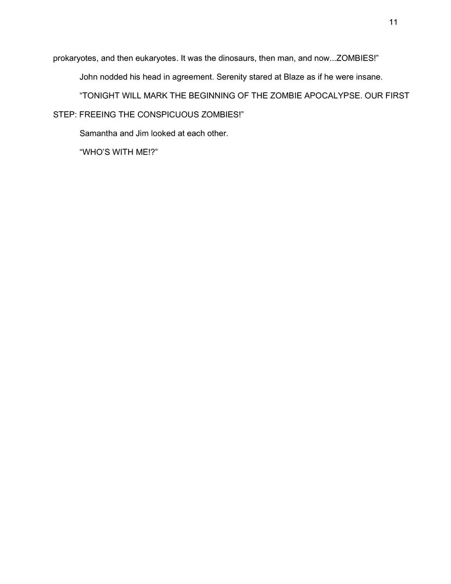 How to Start a Zombie Apocalypse: Chapter 1, Draft 2 - Page 3