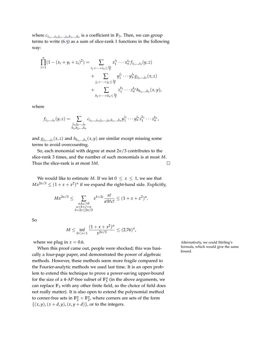 Roth’s Theorem - Page 8