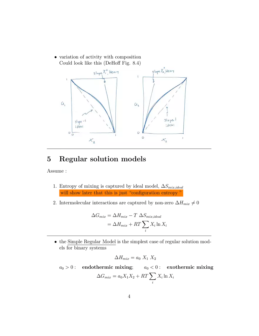 Lecture 17: Solution Models - Ideal, Dilute, and Regular - Page 5