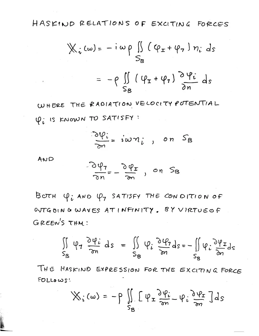 Lecture 10 Notes: Added-Mass, Damping Coefficients and Exciting Forces - Page 8