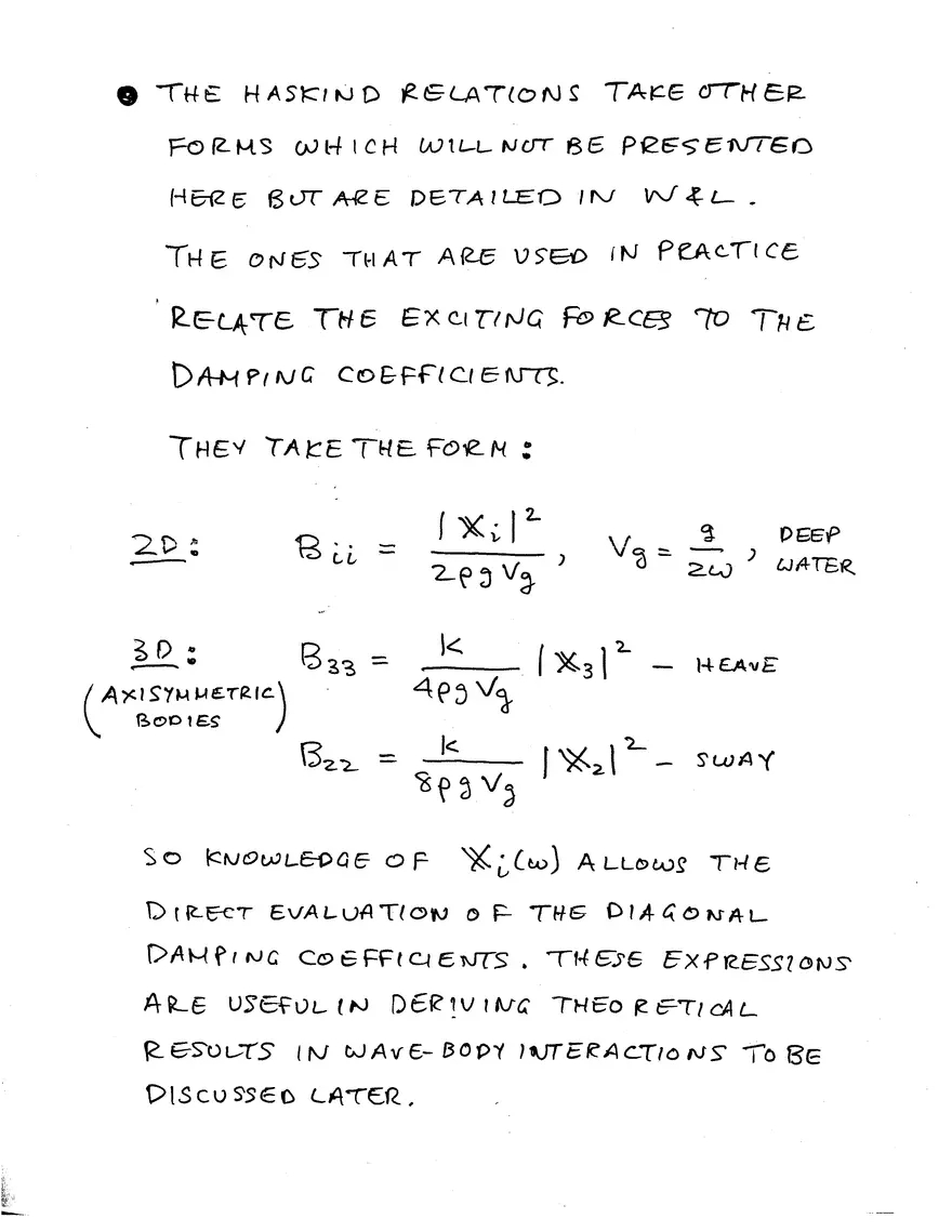Lecture 10 Notes: Added-Mass, Damping Coefficients and Exciting Forces - Page 10