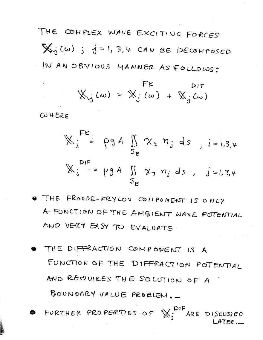 Lecture 10 Notes: Added-Mass, Damping Coefficients and Exciting Forces - Page 26