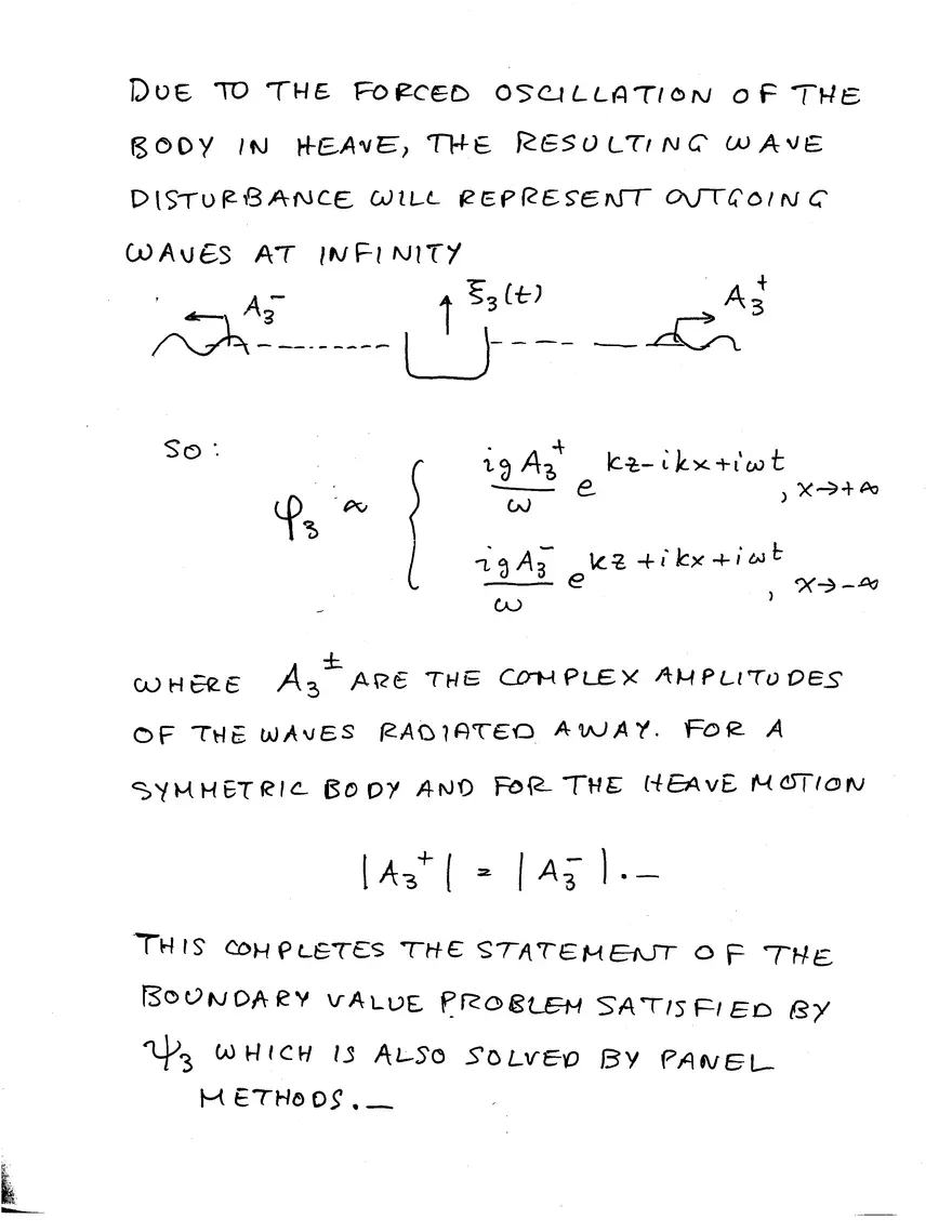 Lecture 10 Notes: Added-Mass, Damping Coefficients and Exciting Forces - Page 29