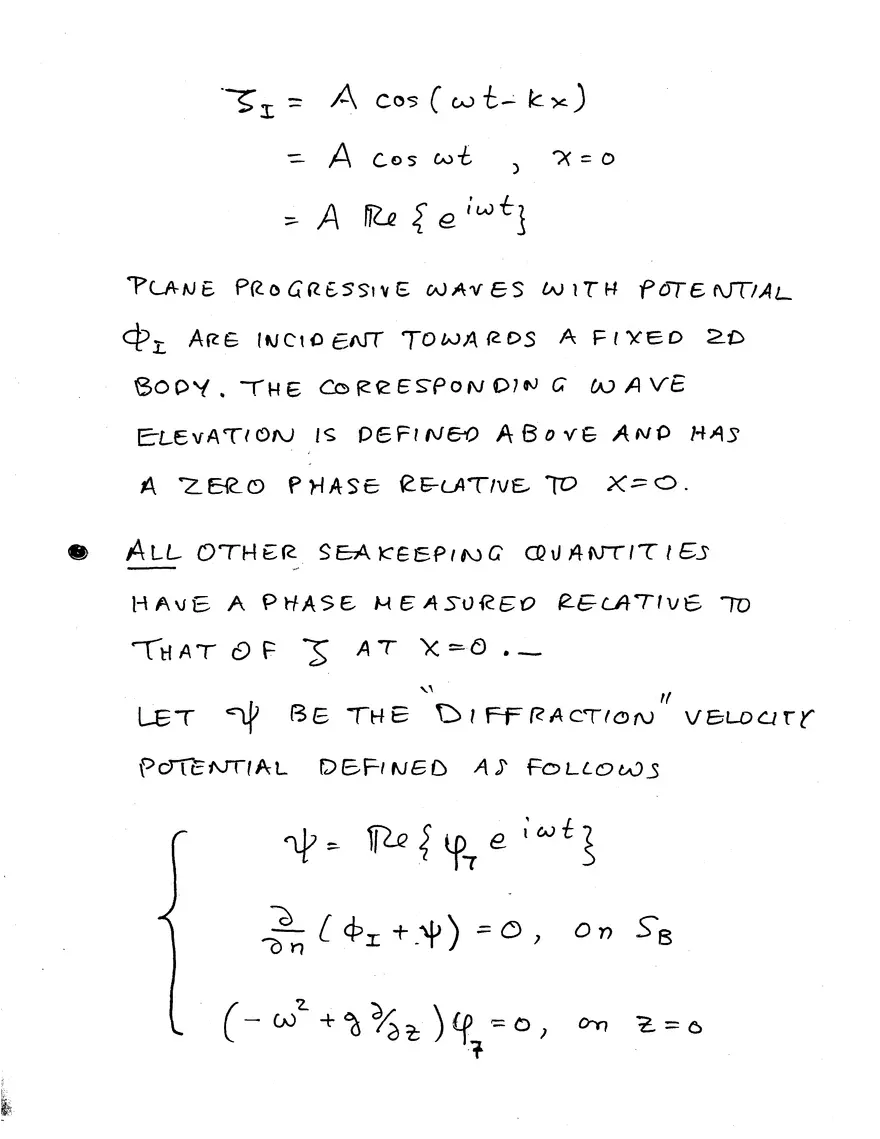 Lecture 10 Notes: Added-Mass, Damping Coefficients and Exciting Forces - Page 2