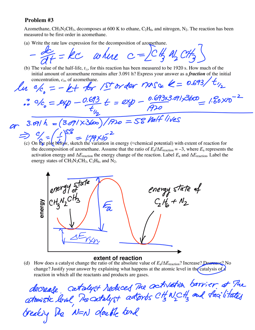 Self-Assessment: Reactions and Kinetics, Supplemental Problem Solutions - Page 4