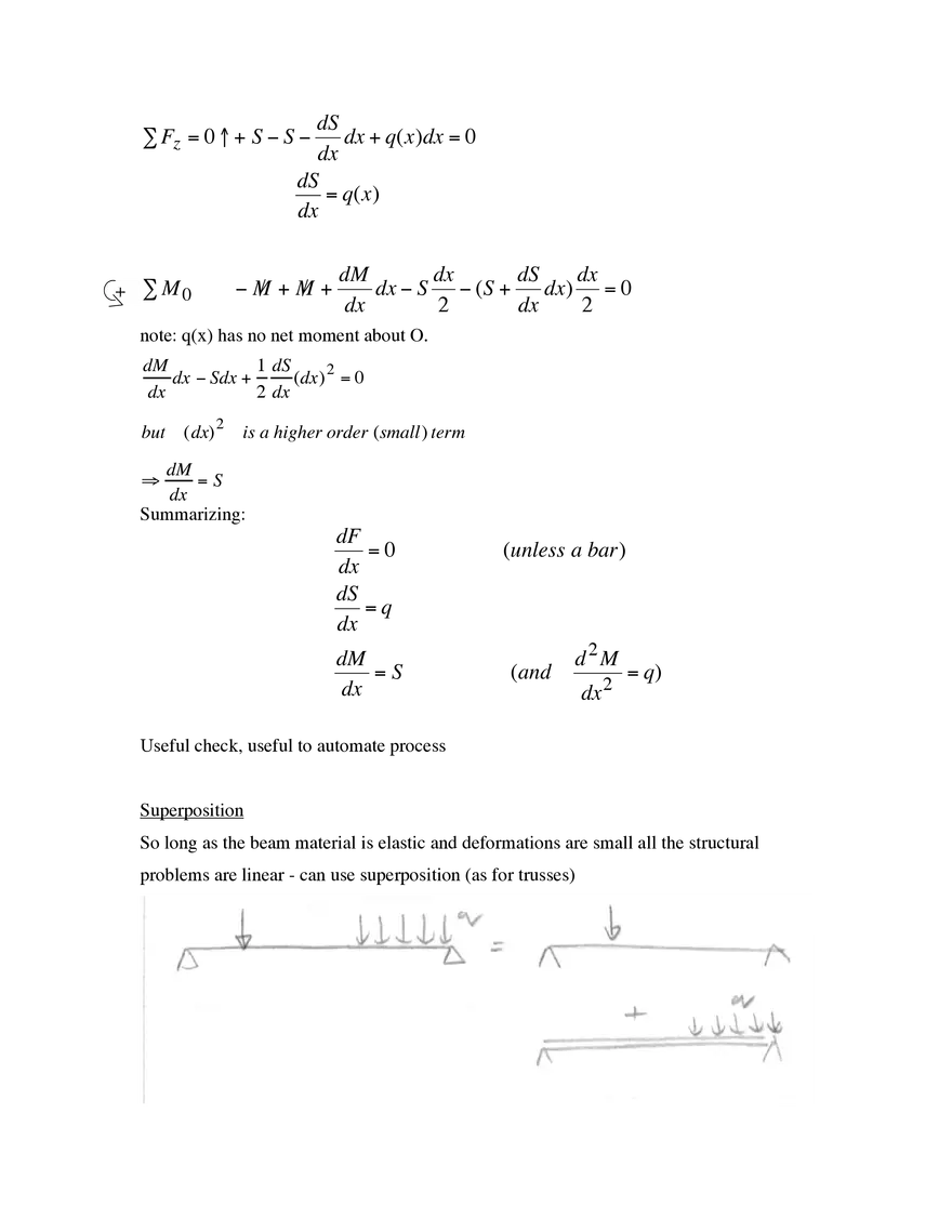 Lecture M3: Shear Forces and Bending Moments in Beams - Page 9