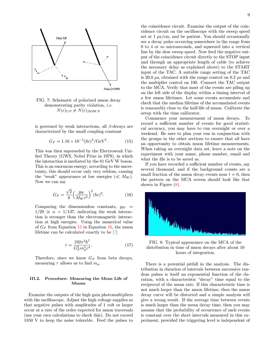 The Speed and Decay of Cosmic-Ray Muons (Lab Guide) - Page 14