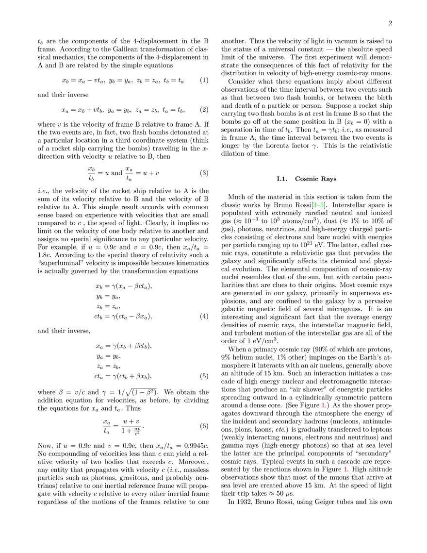 The Speed and Decay of Cosmic-Ray Muons (Lab Guide) - Page 2
