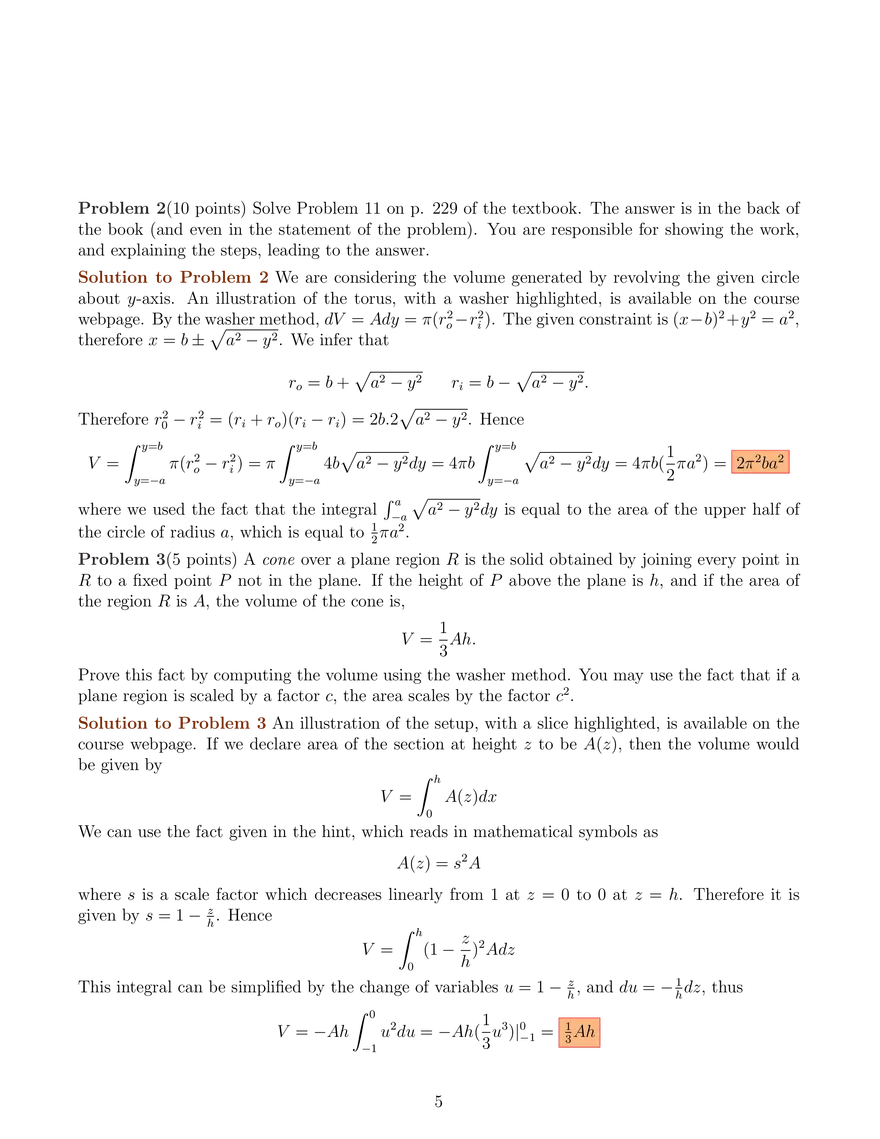 Solutions to Problem Set 5 - Page 5