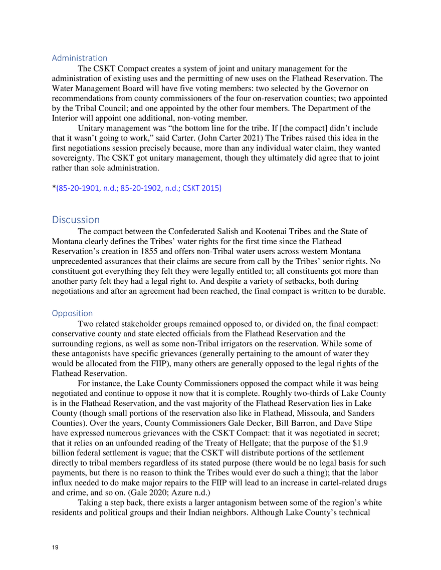 The Confederated Salish and Kootenai Tribes – State of Montana Water Compact - Page 11