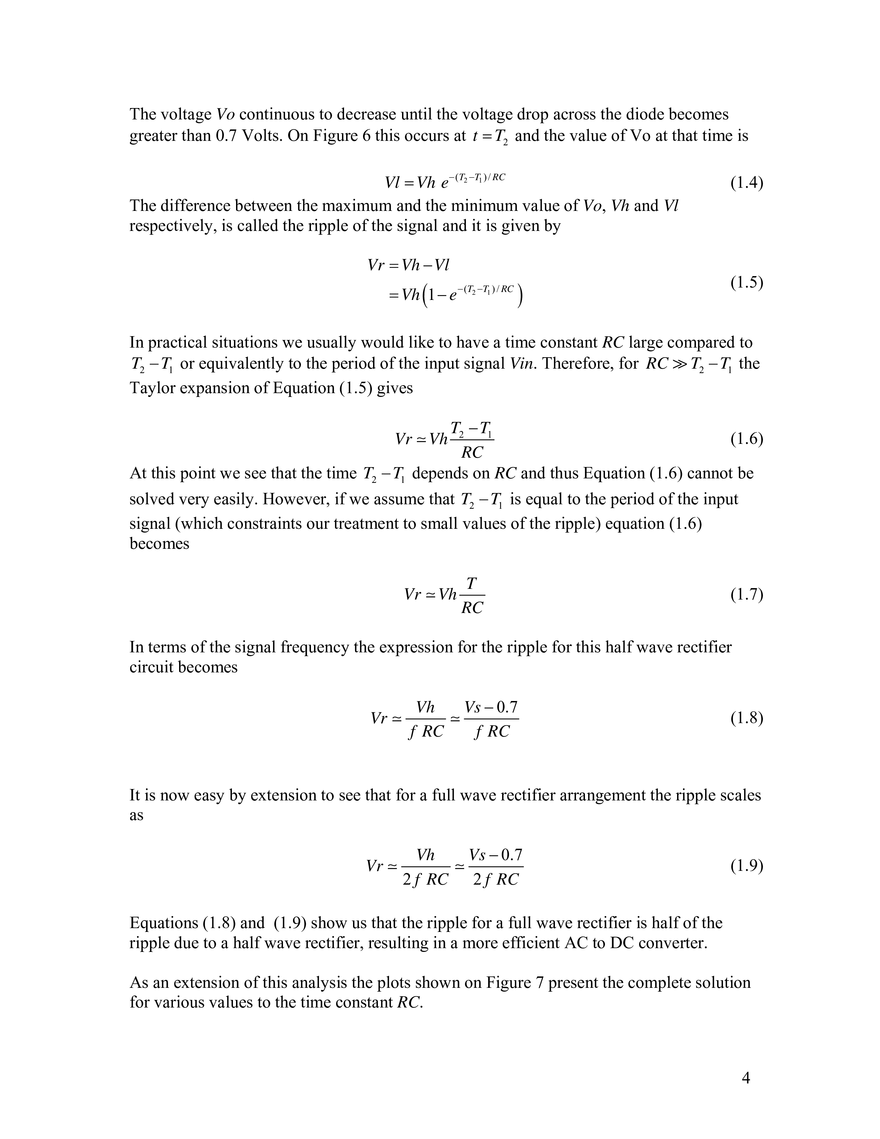 Design and Analysis of Diode Circuits - Page 4
