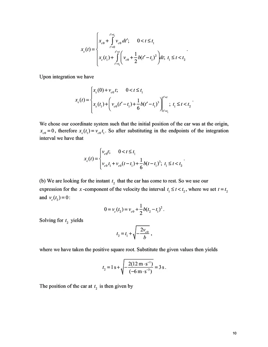 8.01SC Classical Mechanics, Chapter 4.6: One Dimensional Kinematics and Integration - Page 11