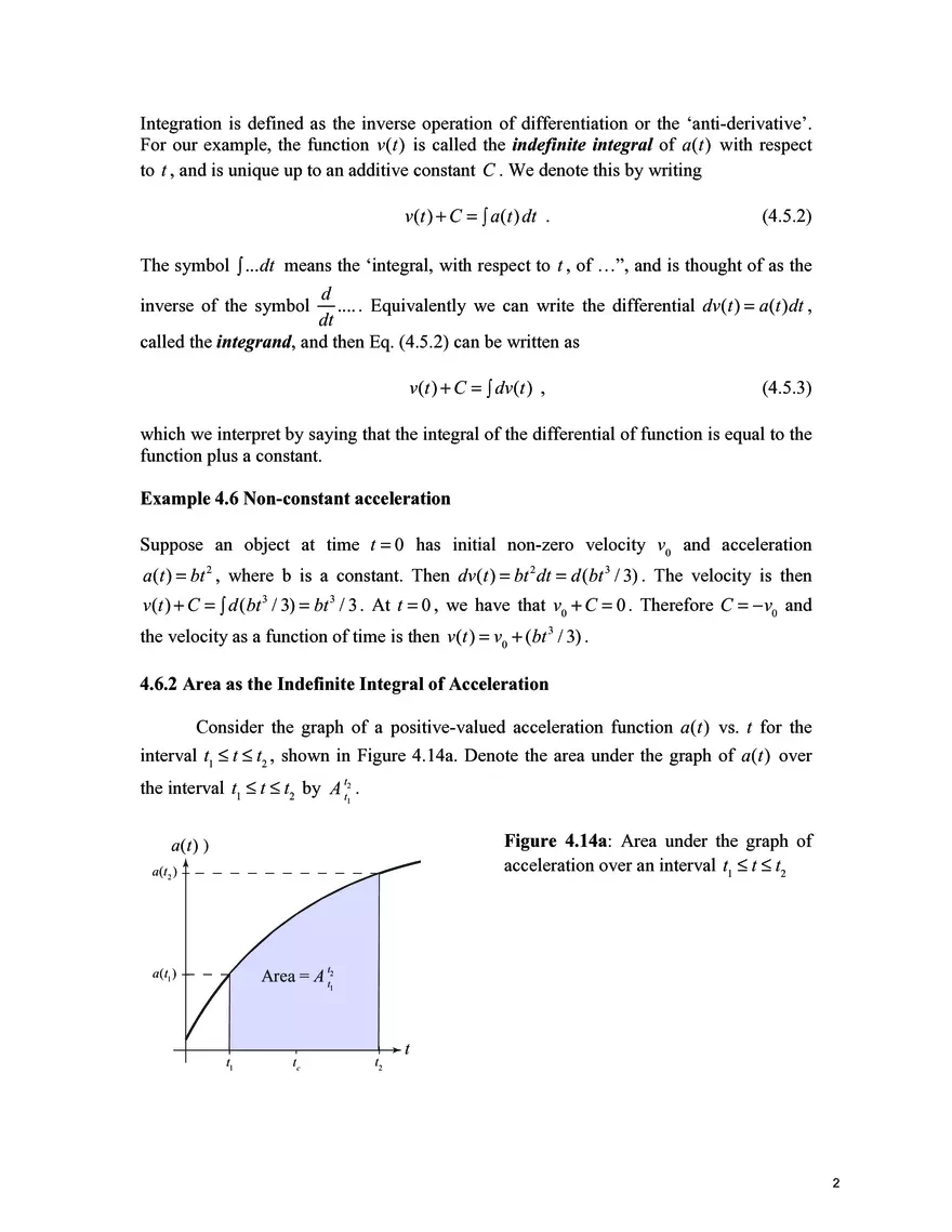 8.01SC Classical Mechanics, Chapter 4.6: One Dimensional Kinematics and Integration - Page 2