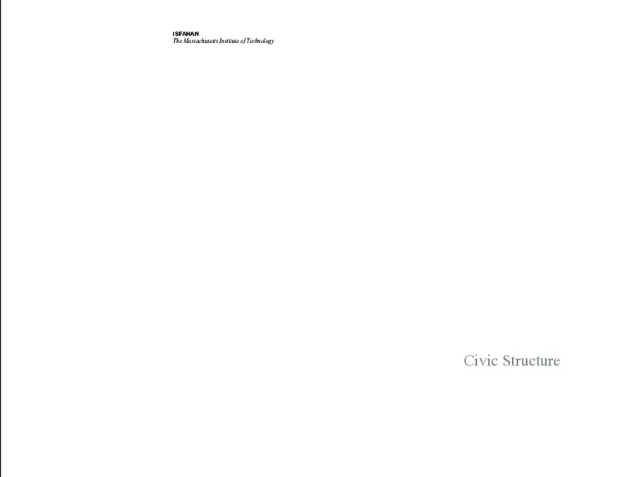ISFAHAN: Civic Structure - Page 1