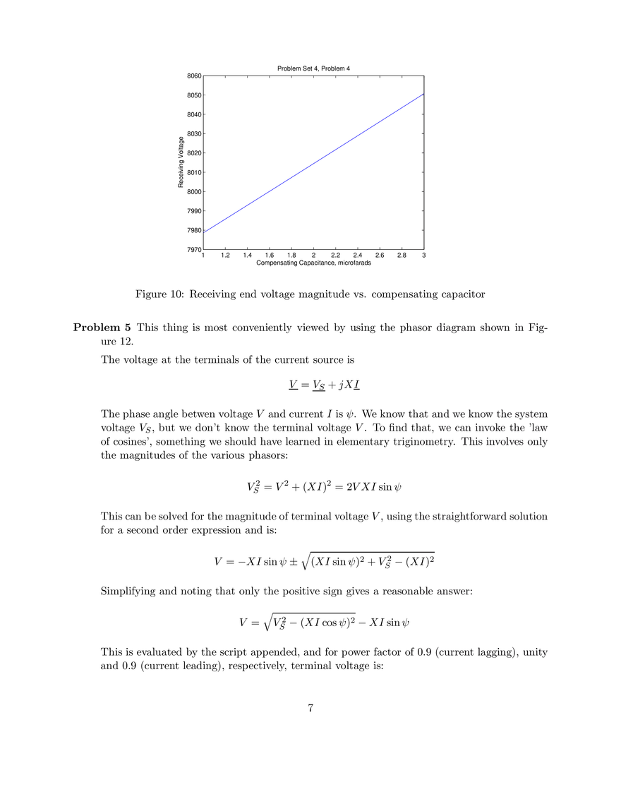6.061 Introduction to Electric Power Systems, Problem Set 3 Solutions - Page 14