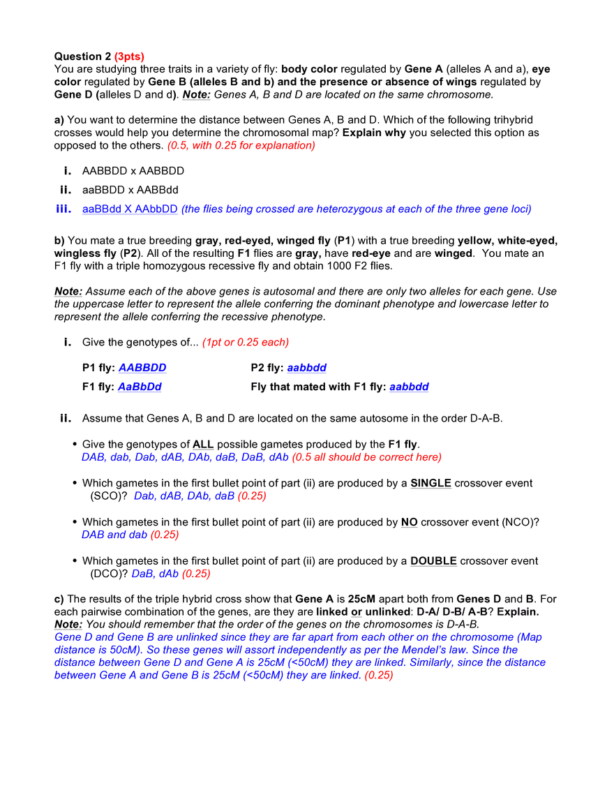 7.016 Introductory Biology: Assignment 4 Solutions - Page 2