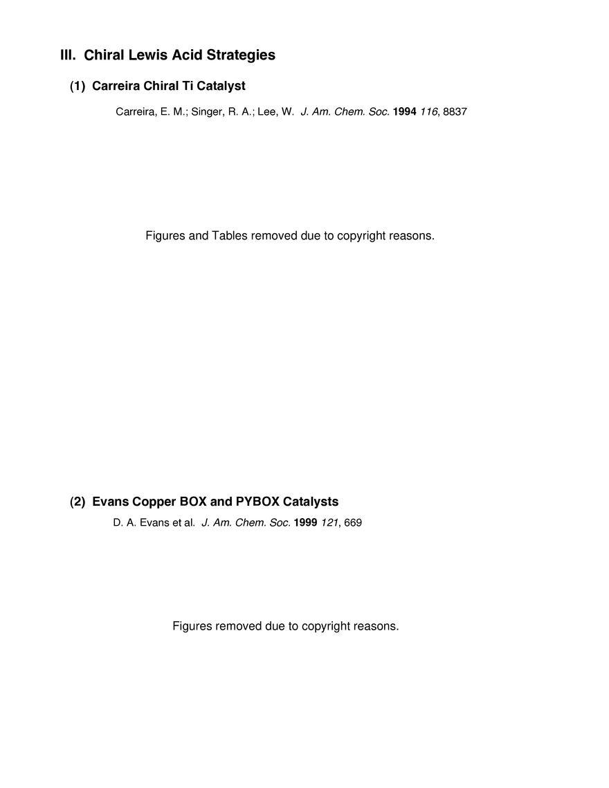 Stereocontrolled Aldol Reactions (II) - Page 4