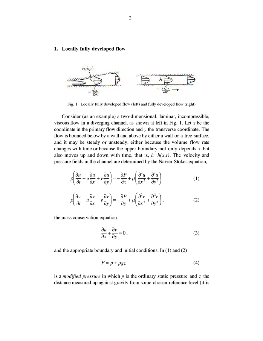 Criteria for Locally Fully Developed Viscous Flow - Page 2