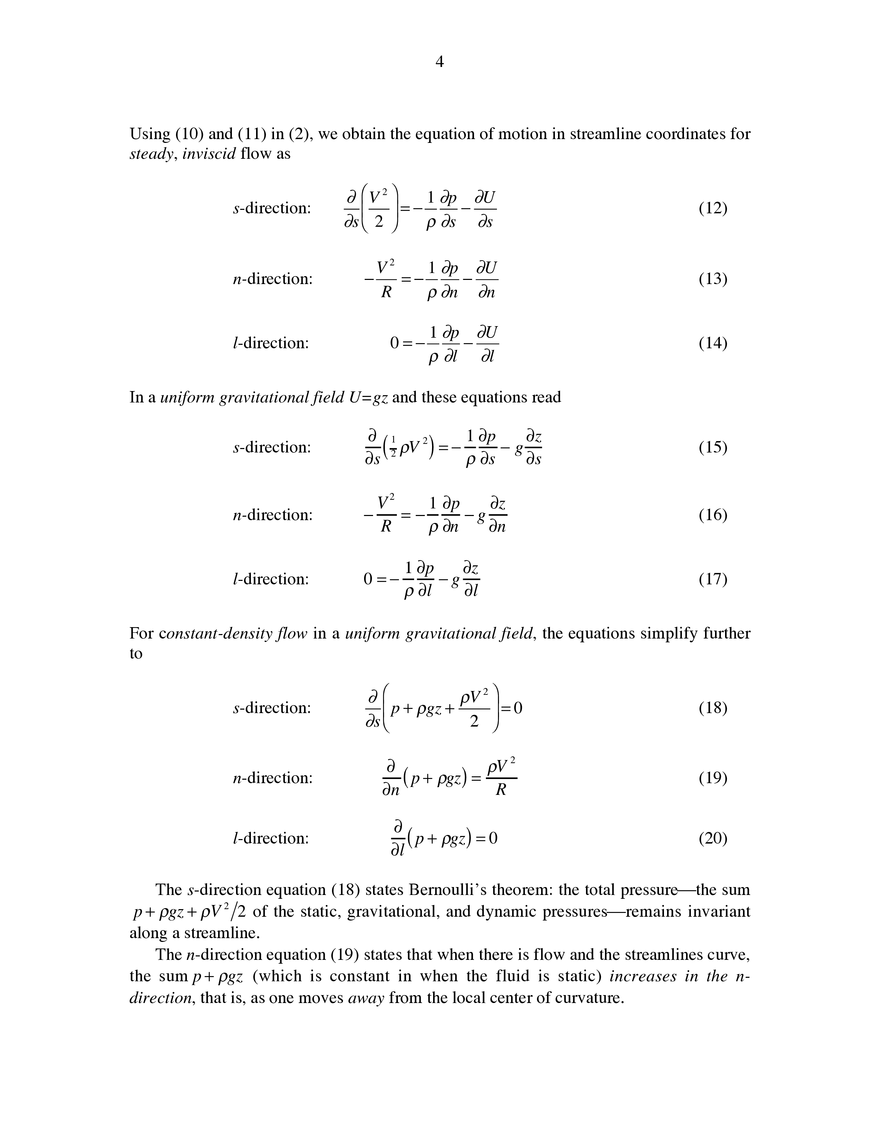 Equation of Motion in Streamline Coordinat - Page 4