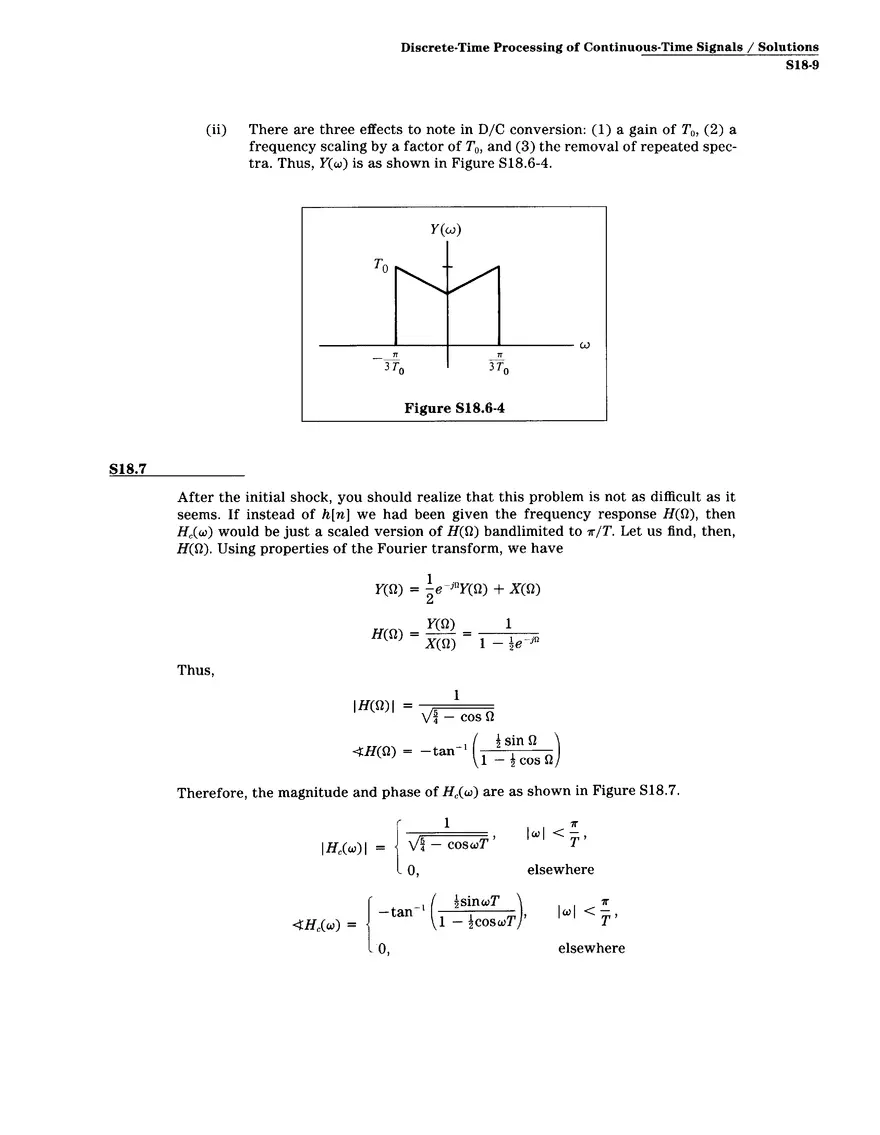 Problem Set Solution 18: Discrete-Time Processing of Continuous-Time Signals - Page 12