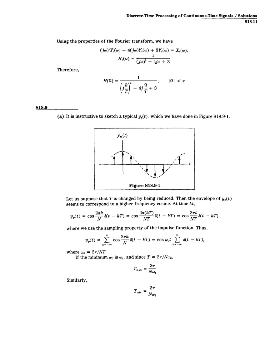 Problem Set Solution 18: Discrete-Time Processing of Continuous-Time Signals - Page 3