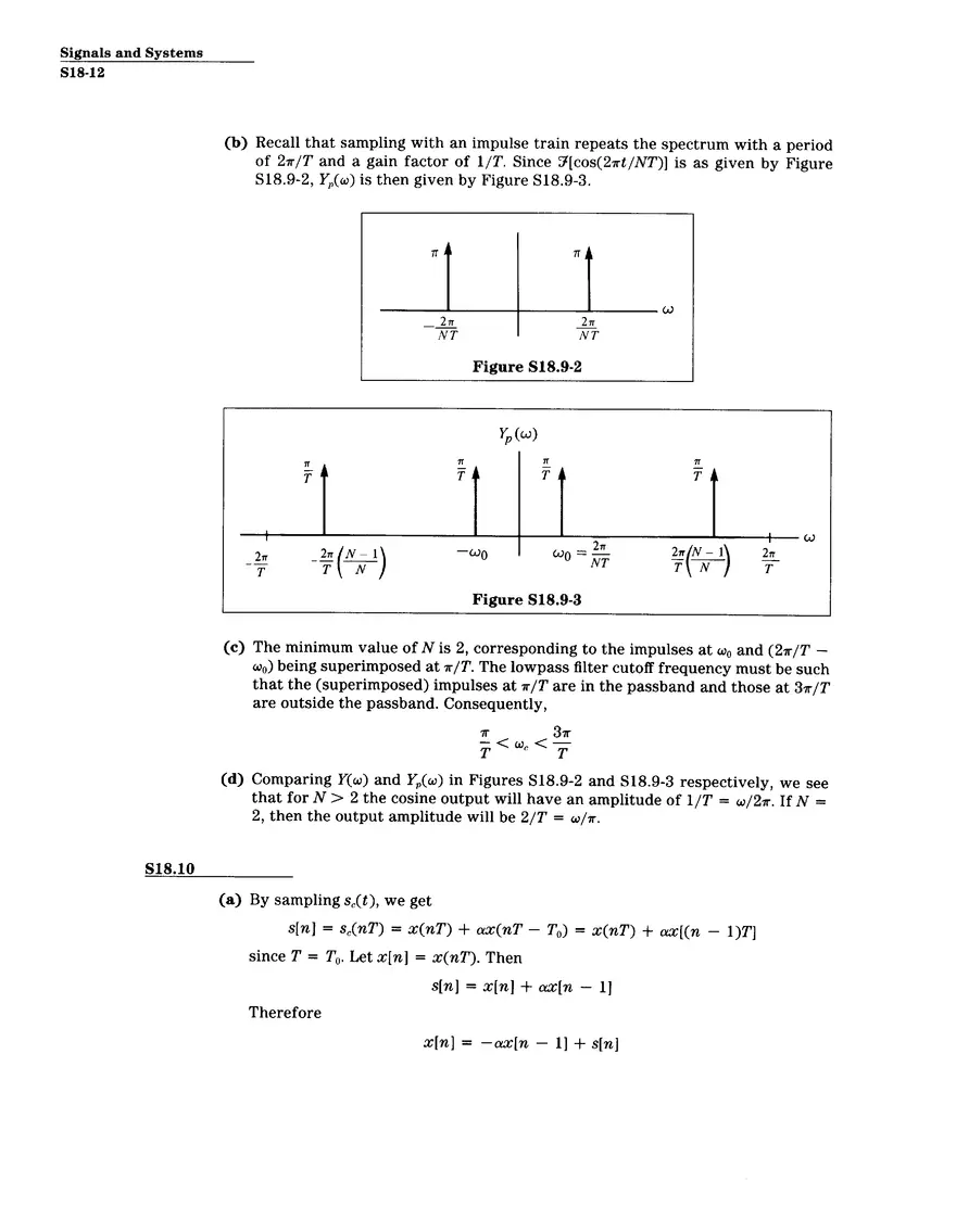 Problem Set Solution 18: Discrete-Time Processing of Continuous-Time Signals - Page 4