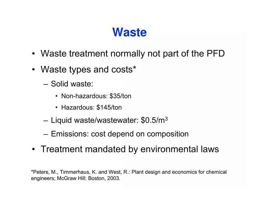 Process Synthesis, Analysis and Simulation - Page 22