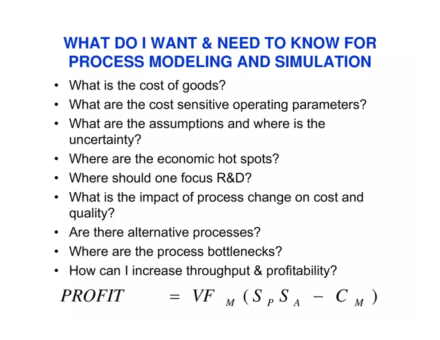 Process Synthesis, Analysis and Simulation - Page 35