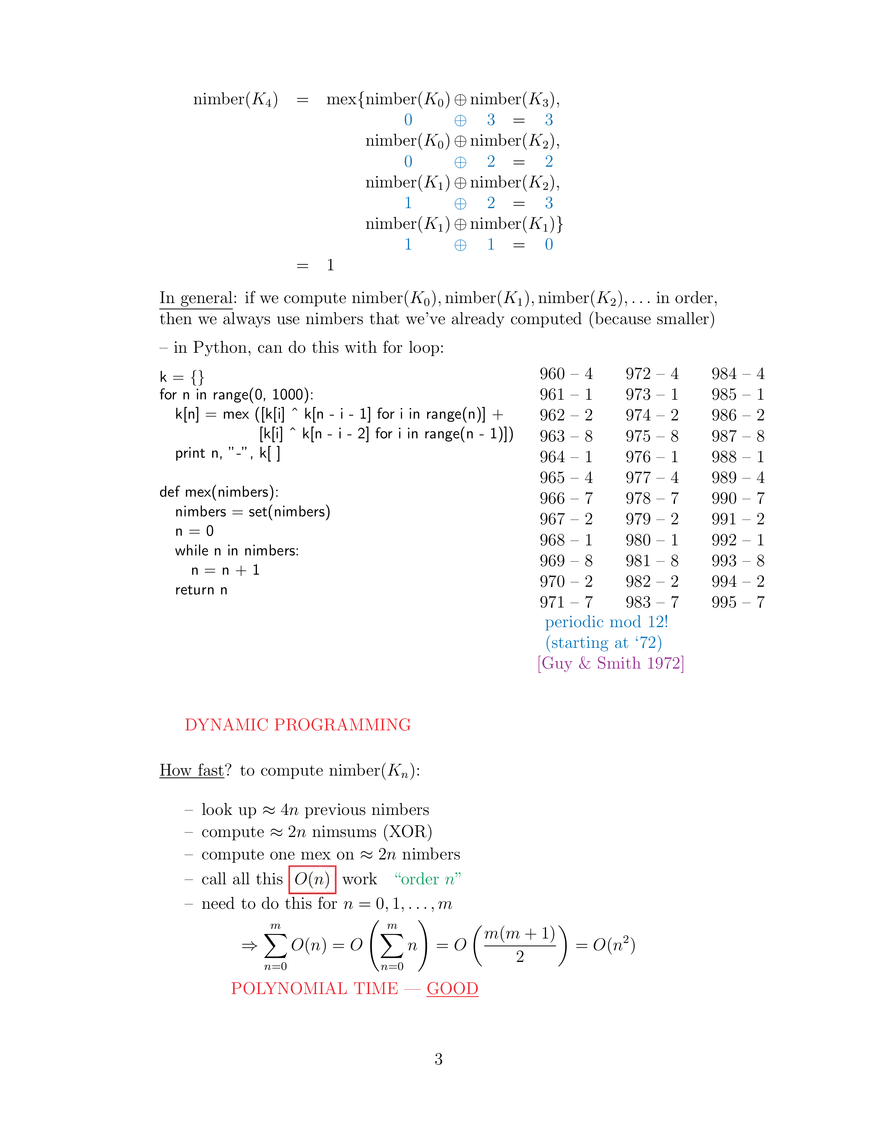 ES.268 Dynamic Programming with Impartial Games, Course Notes 3 - Page 3