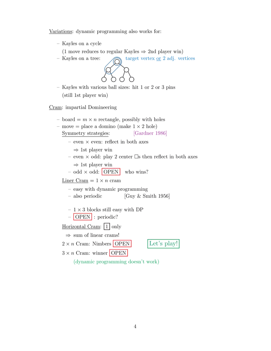 ES.268 Dynamic Programming with Impartial Games, Course Notes 3 - Page 4