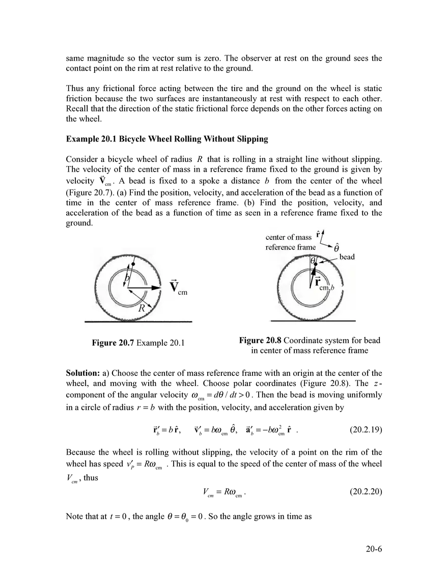 8.01SC Chapter 20: Rigid Body - Translation and Rotational Motion Kinematics for Fixed Axis Rotation - Page 19