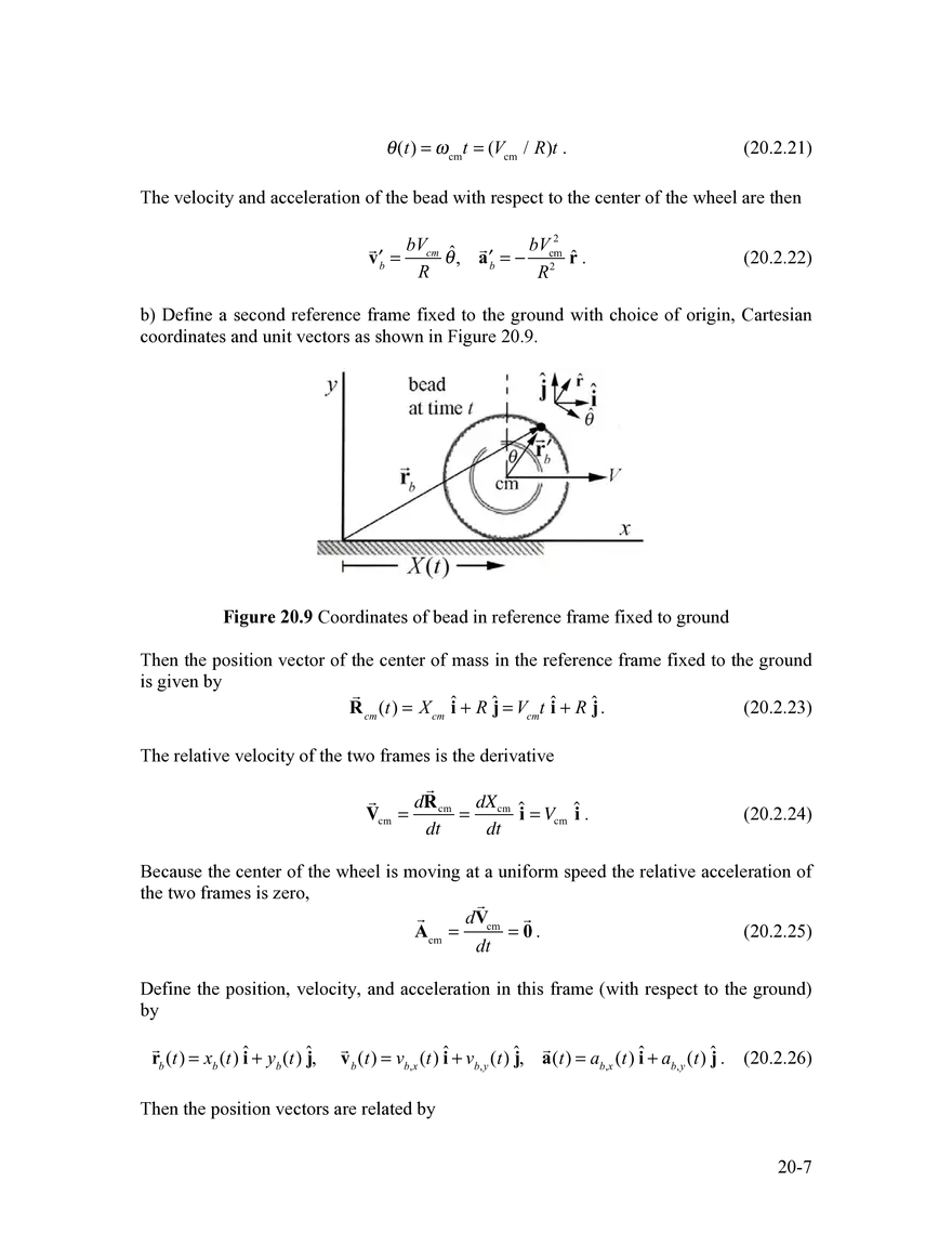 8.01SC Chapter 20: Rigid Body - Translation and Rotational Motion Kinematics for Fixed Axis Rotation - Page 20