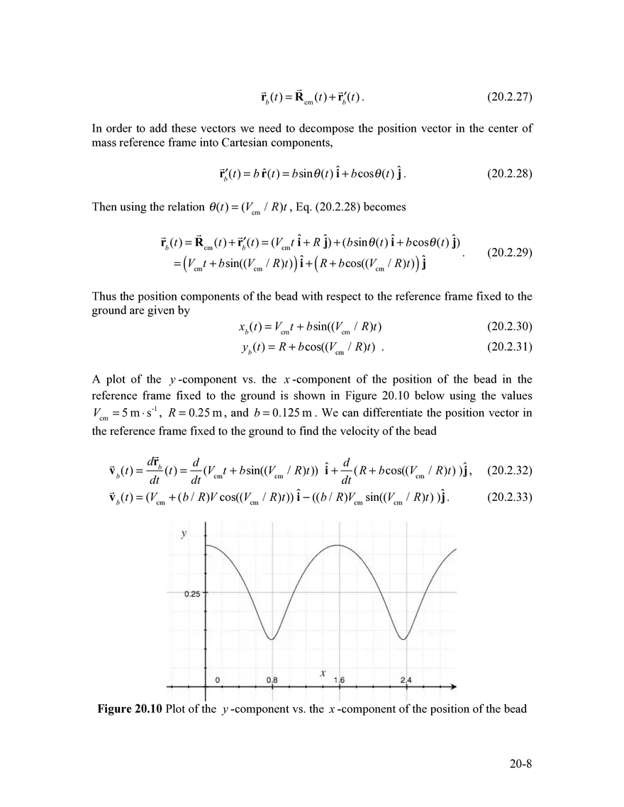 8.01SC Chapter 20: Rigid Body - Translation and Rotational Motion Kinematics for Fixed Axis Rotation - Page 21