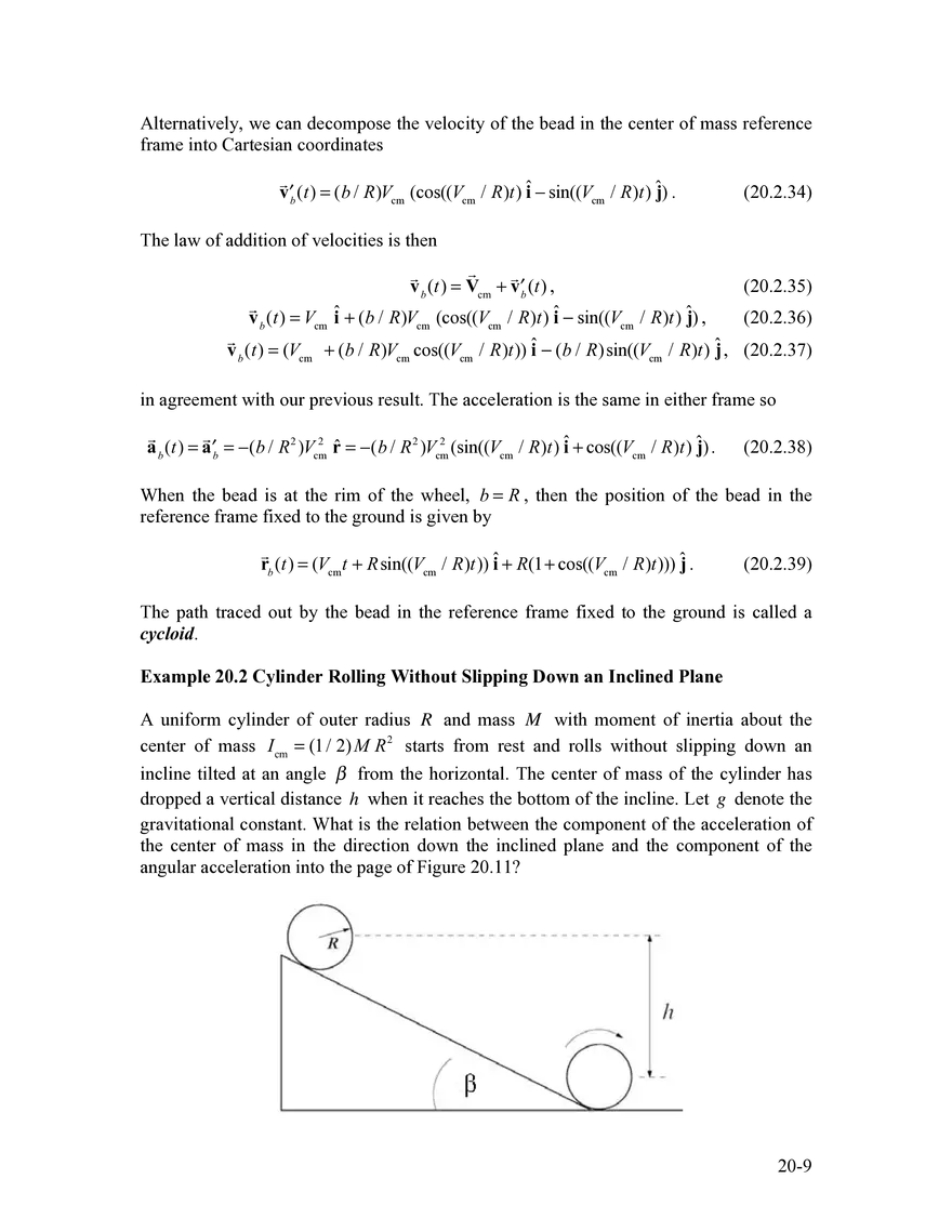 8.01SC Chapter 20: Rigid Body - Translation and Rotational Motion Kinematics for Fixed Axis Rotation - Page 22