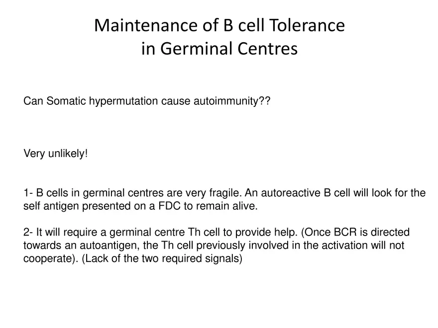 Self Tolerance and MHC Restriction - Page 7