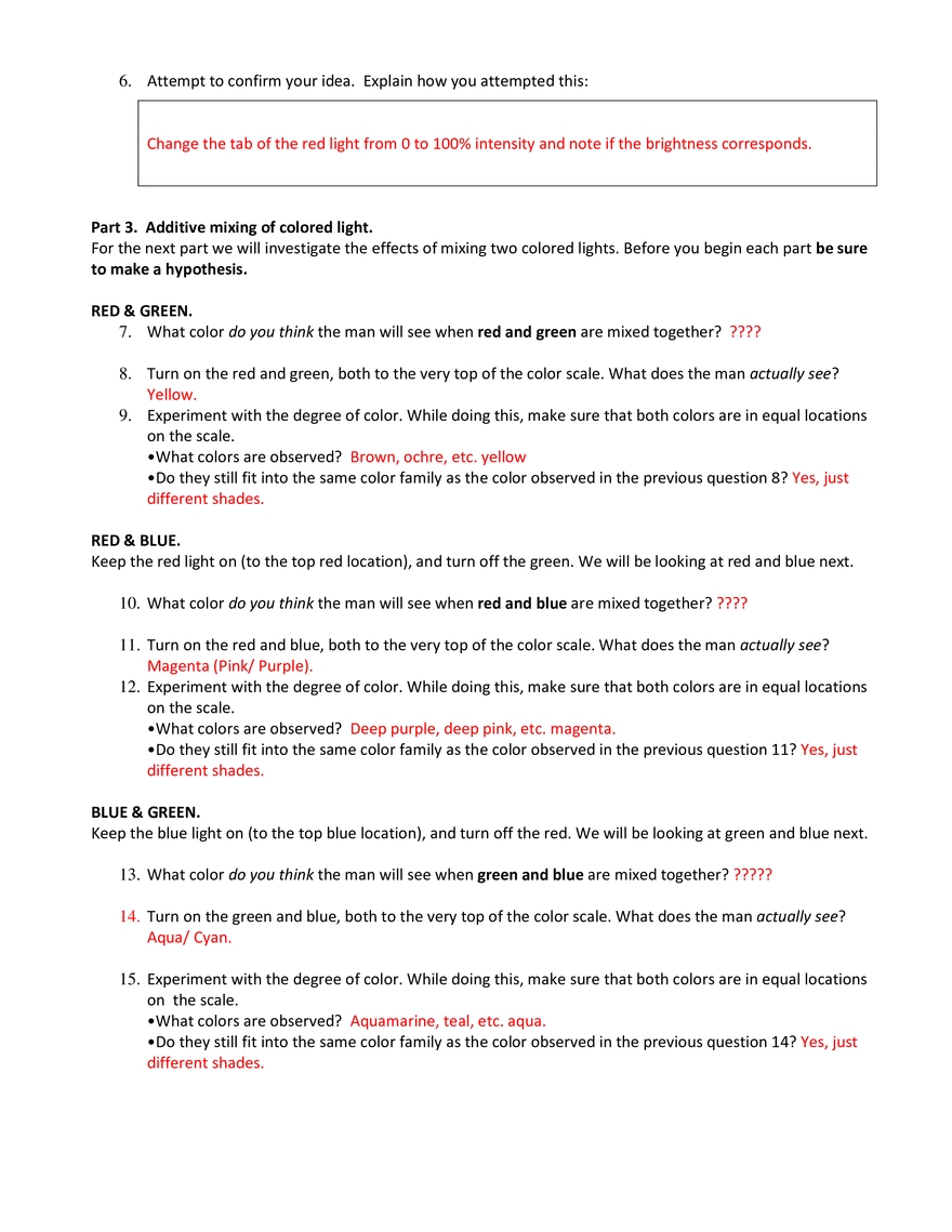 Simulation – Color Vision - Page 2