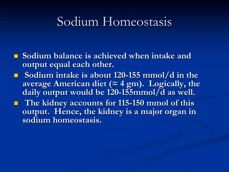 Sodium Homeostasis - Page 13