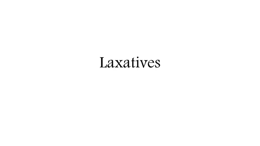 Laxatives - Page 1