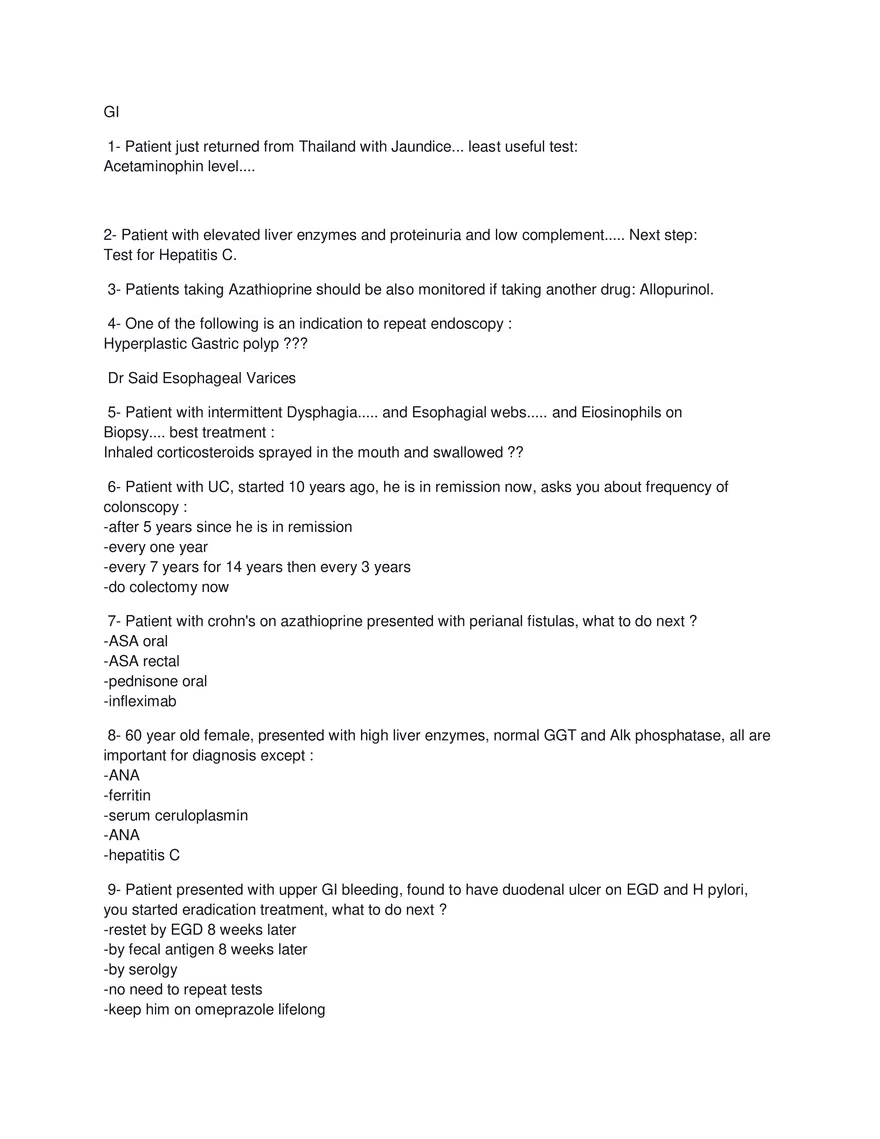 Medicine Final Exam 6th Year 2020 - Page 7