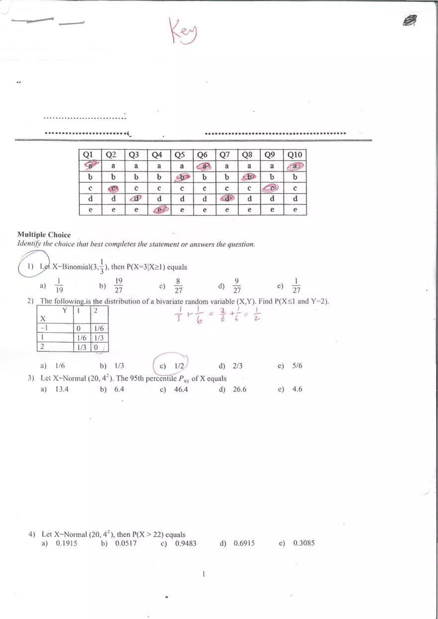 Math Test 2021 - Page 1