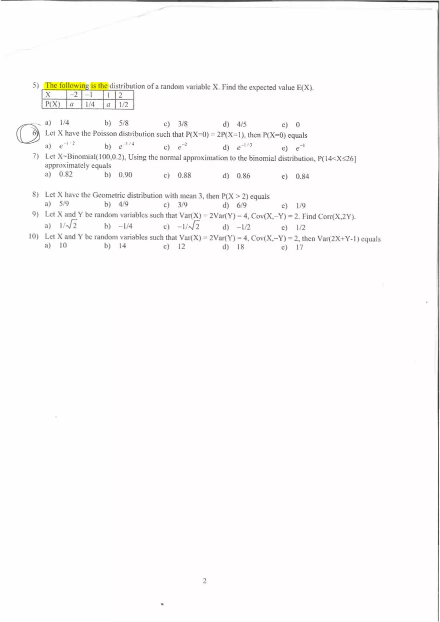 Math Test 2021 - Page 2