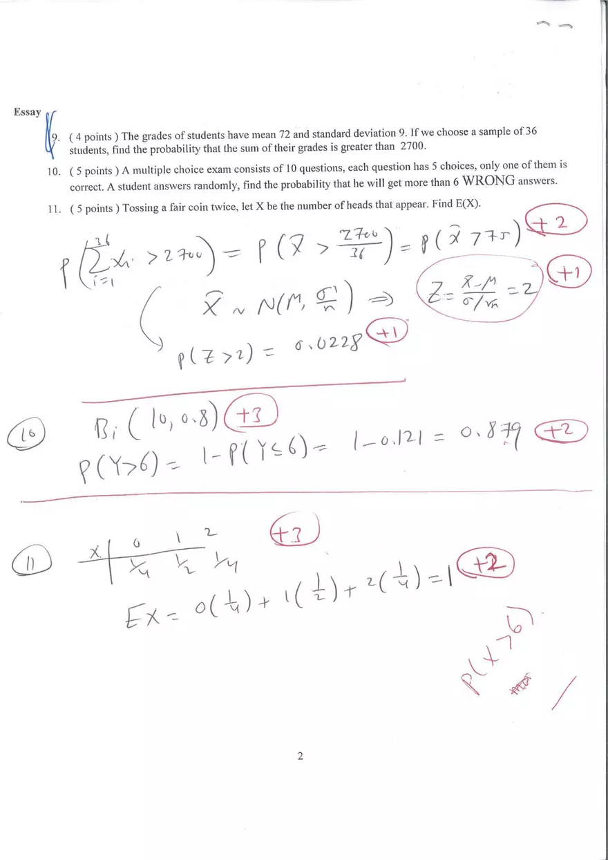 Statistics 2nd Exam 2019 - Page 5