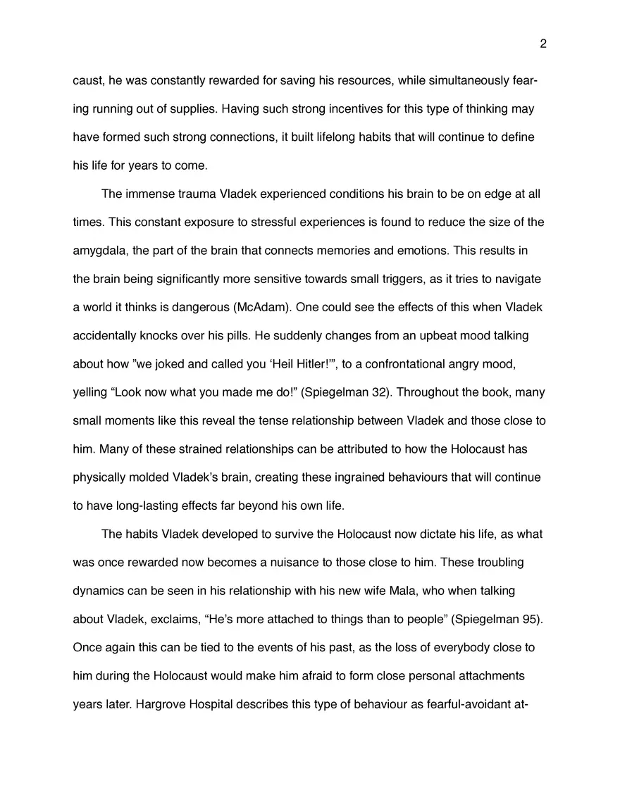 Maus Literary Criticism - Page 2