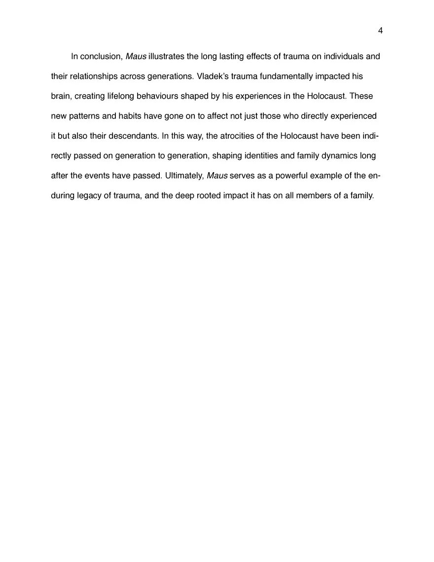Maus Literary Criticism - Page 4