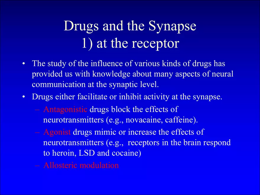 Synapses and Neurotransmitters - Page 15