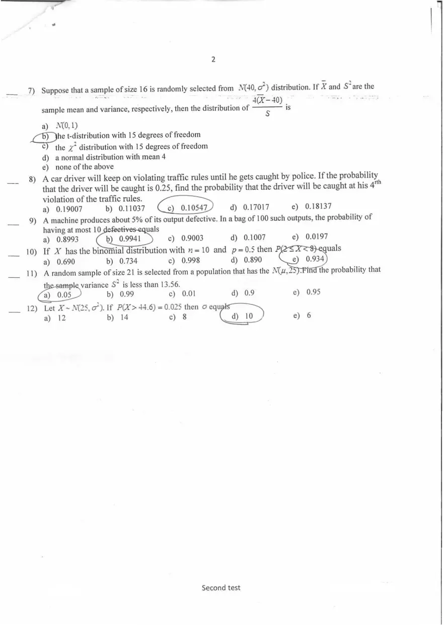 Math Second Test 2020 - Page 2