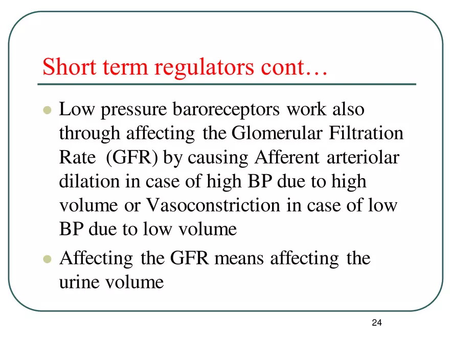 Blood Pressure Regulation - Page 17
