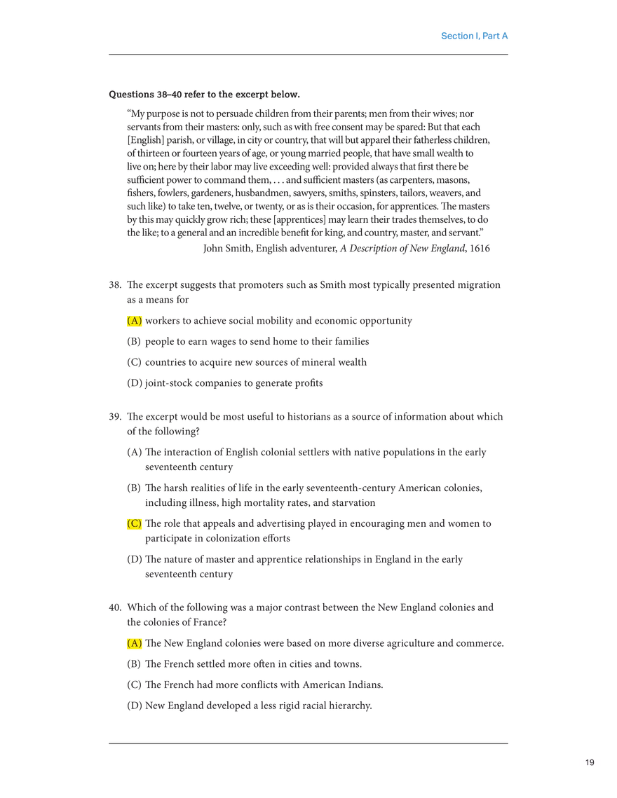 United States History Practice Exam - Page 7