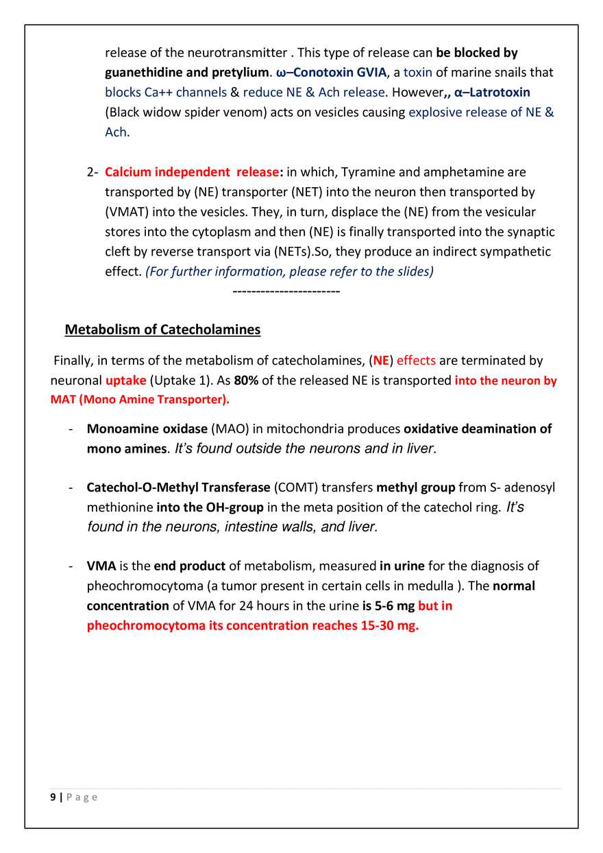 The Autonomic Nervous System (ANS) - Page 9