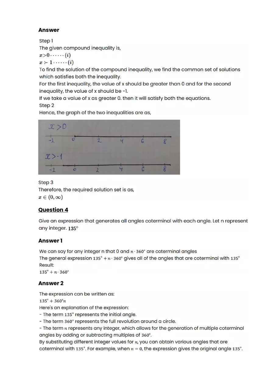 Equations, expressions, and inequalitie #4 - Questions and Answers - Page 2